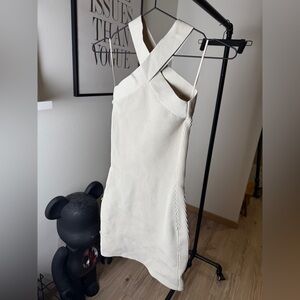 Babaton Strapless Cream Dress